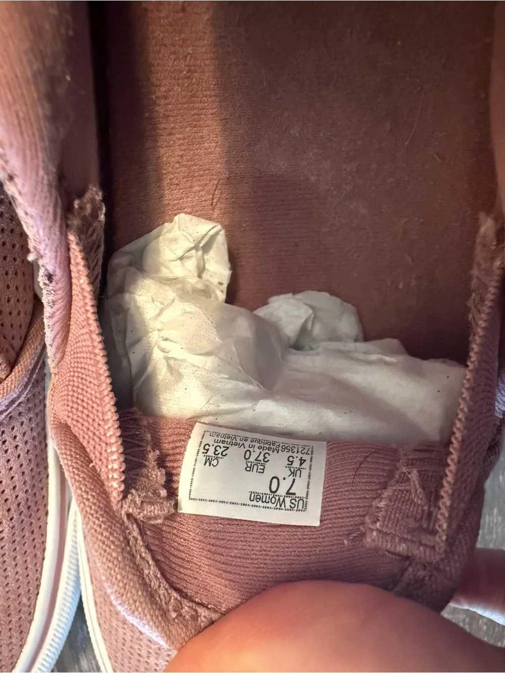 Vans Slip-On Sneakers in Dusty Rose/Pink with White Soles